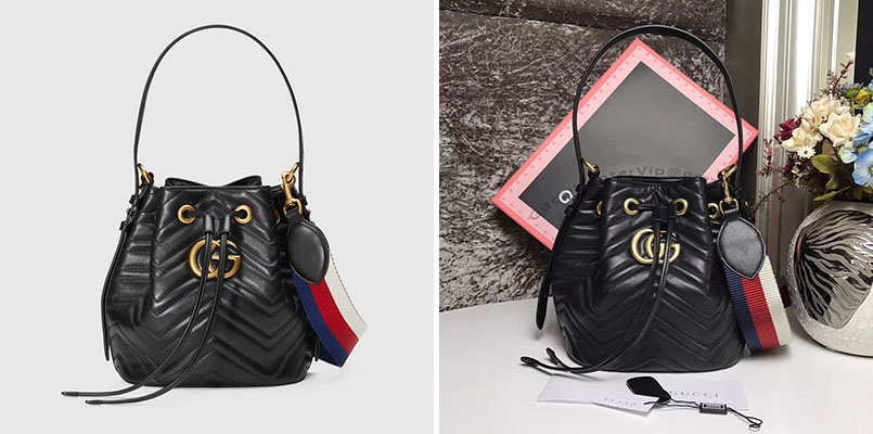 Gucci Marmont Quilted Leather bucket bag