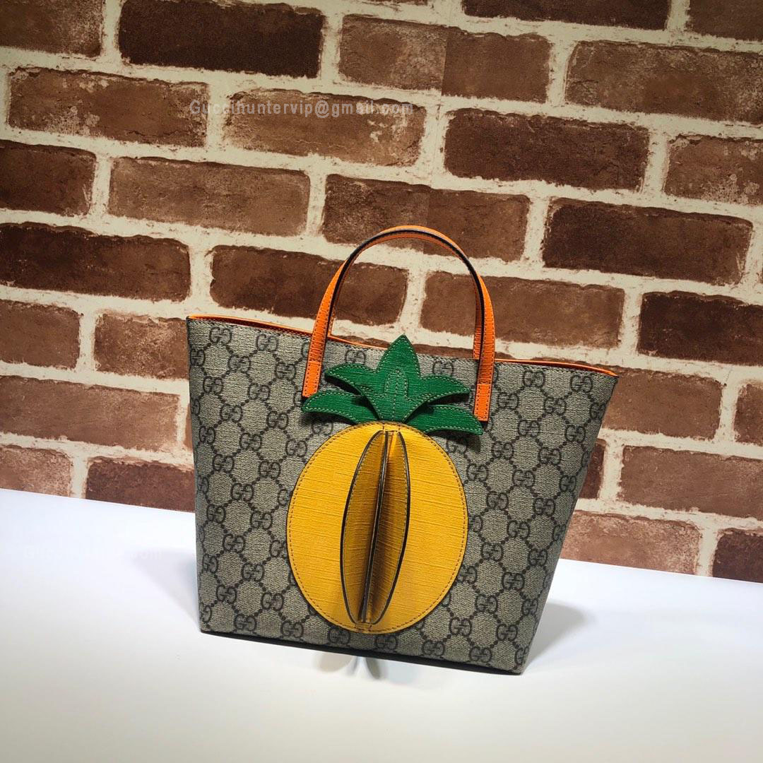 Gucci Children's GG Tote with Pineapple Beige 580840 