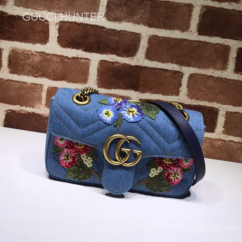 Gucci GG Marmont mini sequin shoulder bag 446744 211591