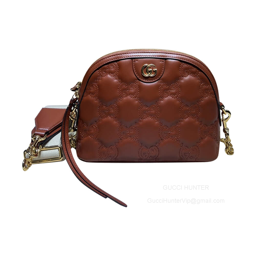 Gucci Red GG Matelasse Leather Shoulder Bag 702229