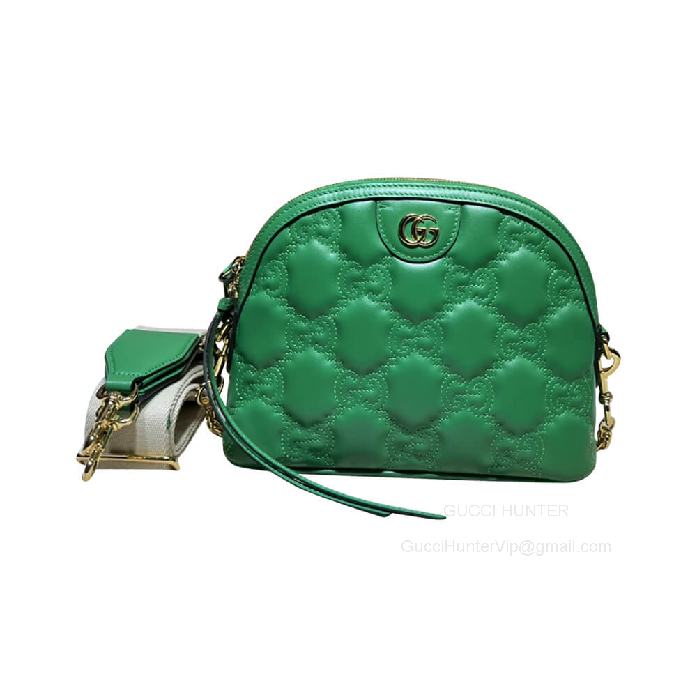 Gucci Green GG Matelasse Leather Shoulder Bag 702229