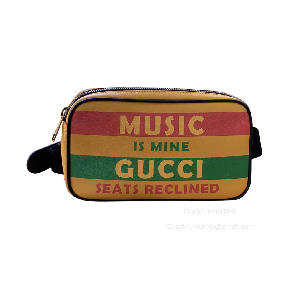 Gucci Belt Bag Gucci 100 Leather Belt Bag in Yellow 602695