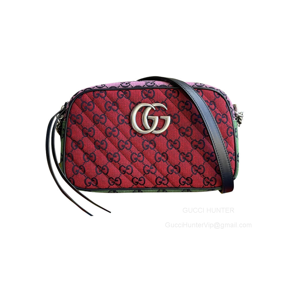 Gucci GG Marmont Small Red GG Multicolor Shoulder Bag 447632